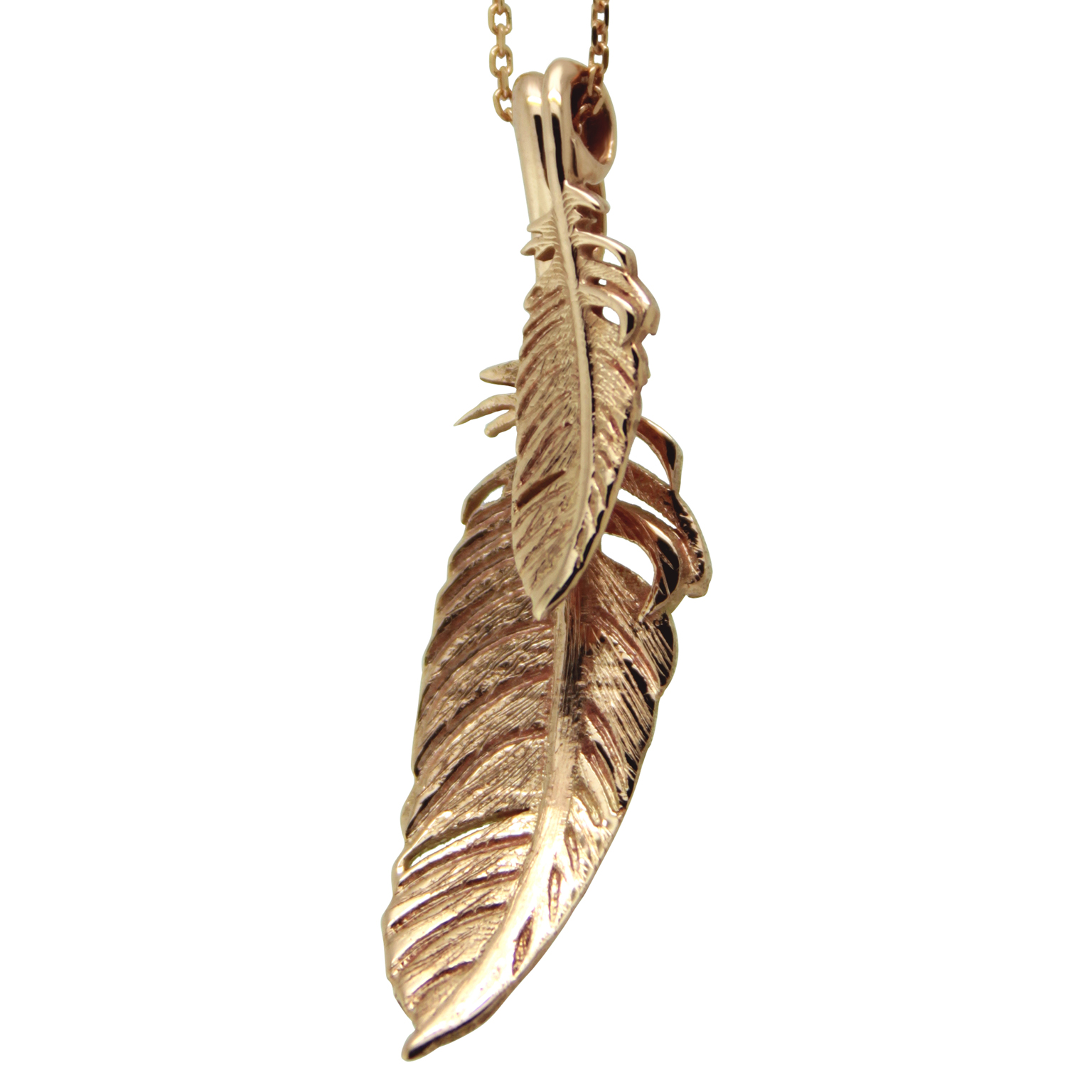Feather Necklace Double Feathers William Cheshire