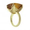 Audacity ring amber tourmaline side view by William Cheshire London Jeweller